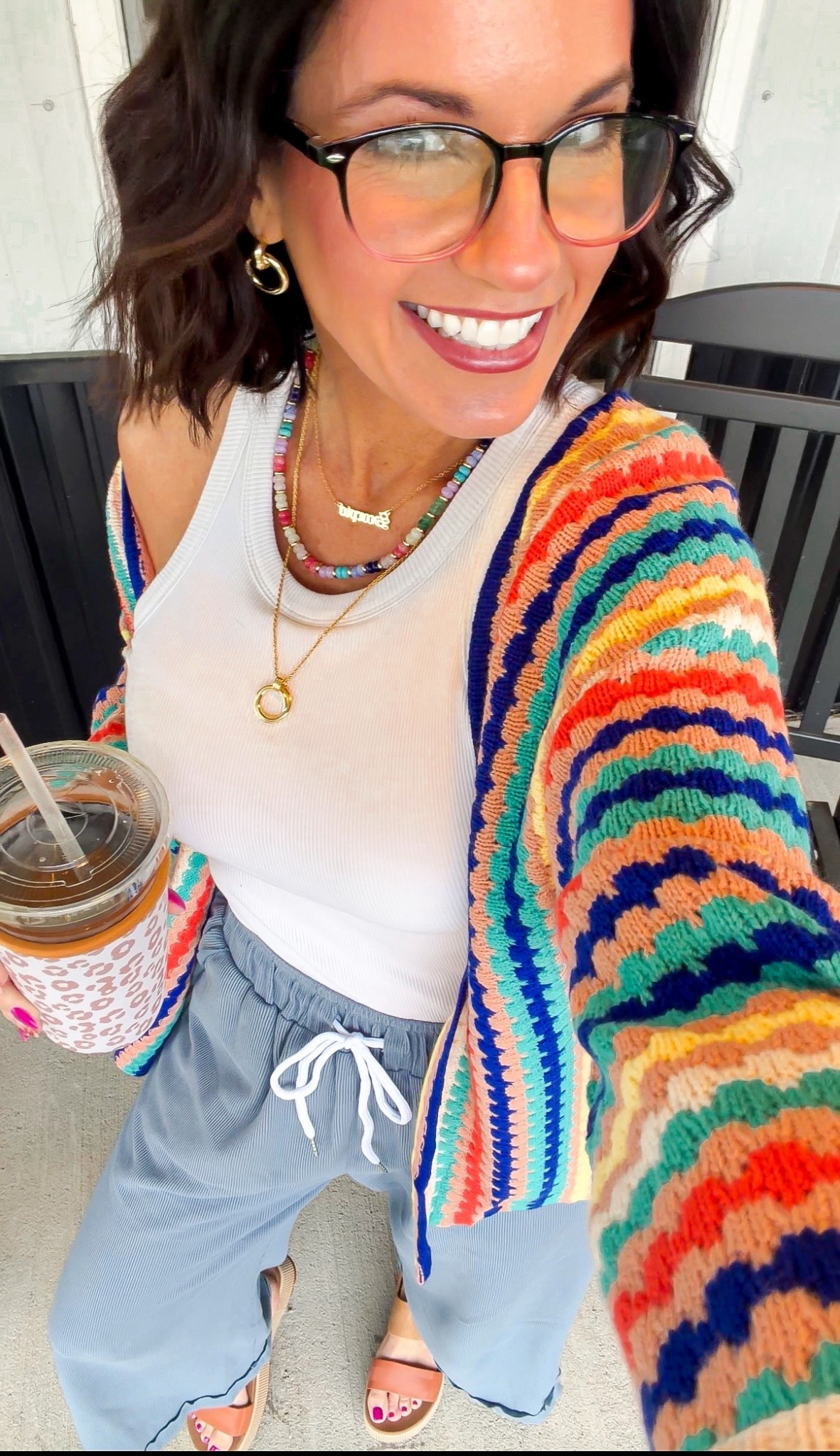 Serotonin outfit👌🏼🌼🌿 Loving this comfy outfit and all the fun colors!

All runs TTS

#LTKootd #LTKmomlife #LTKPetite