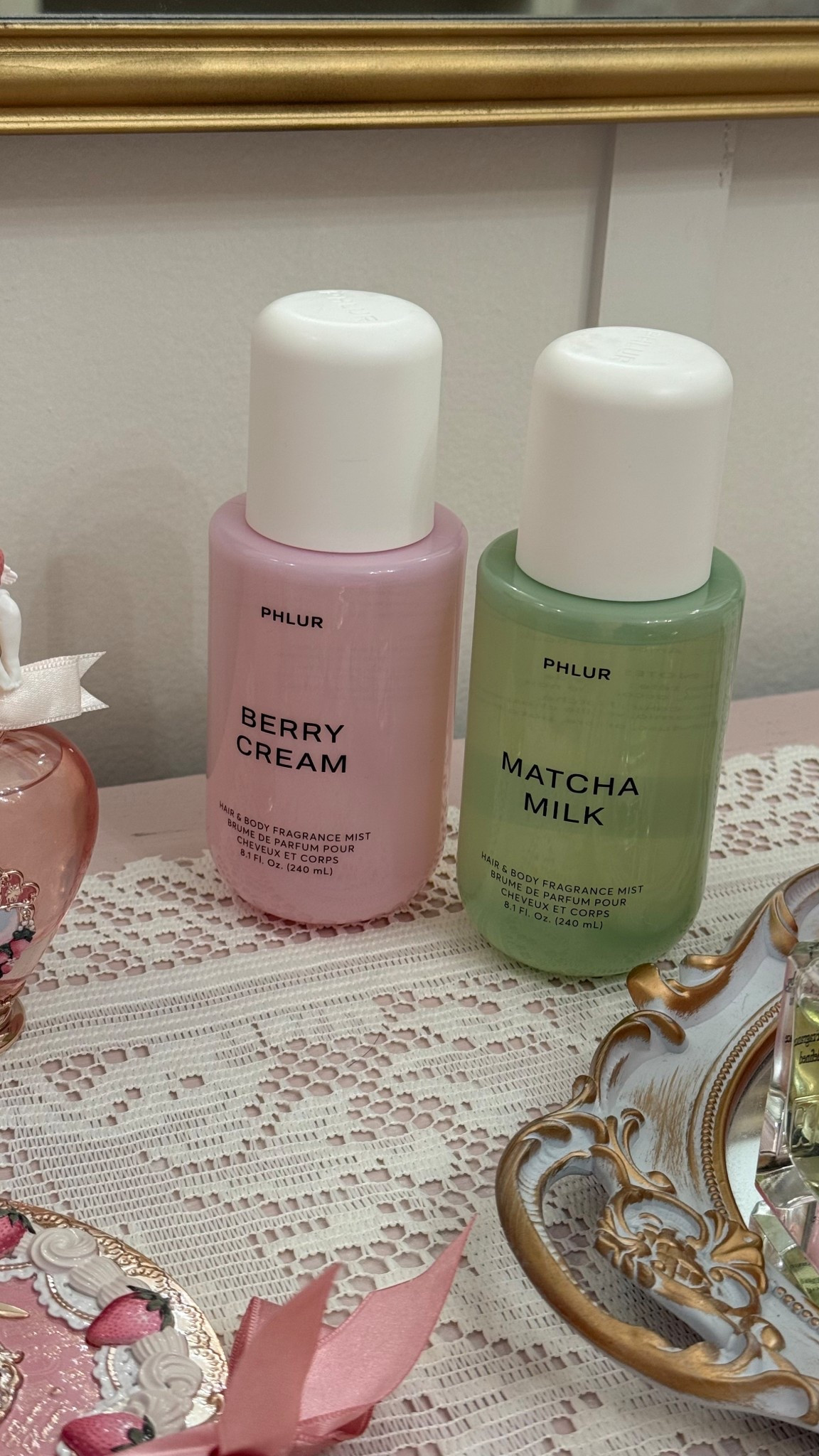Matcha berry cream perfume mist :) 