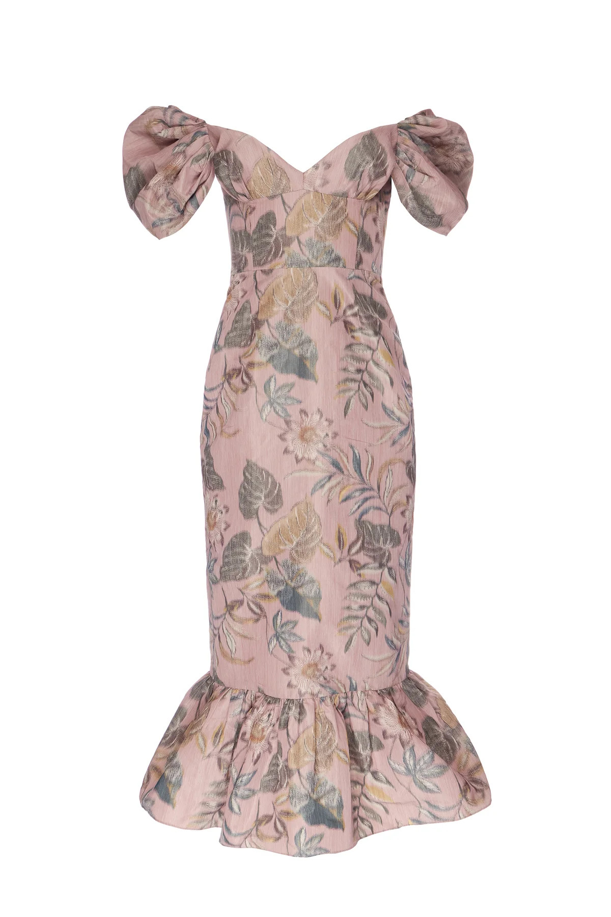 Serena Dress in Mauve Floral Batik | Over The Moon