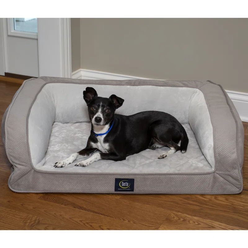 Serta Quilted Couch Pet Bed | Wayfair North America