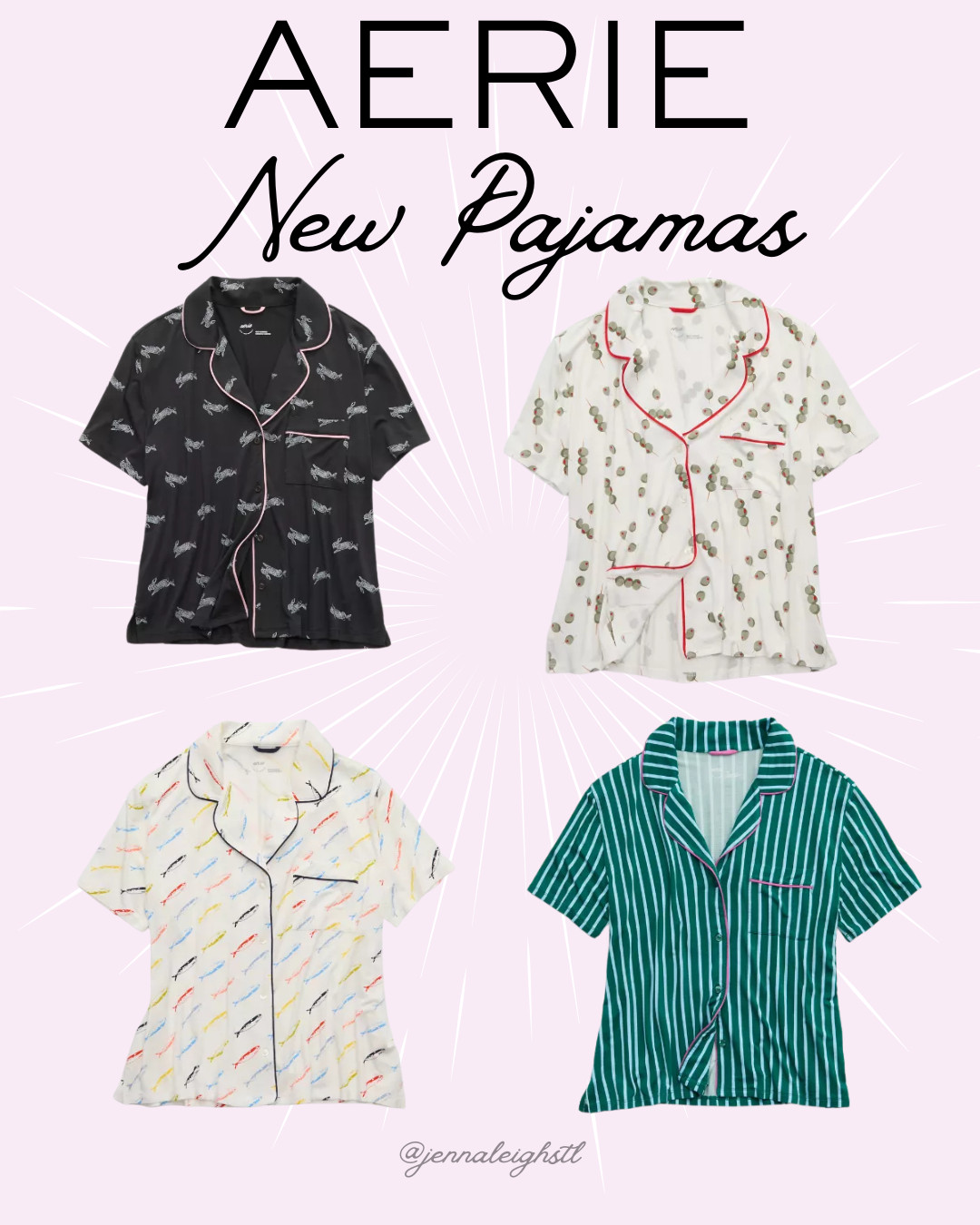 Cozy but make it cute 🍸 the new Aerie pajama sets have the best patterns. 

 #LTKselfcare #LTKMidsize