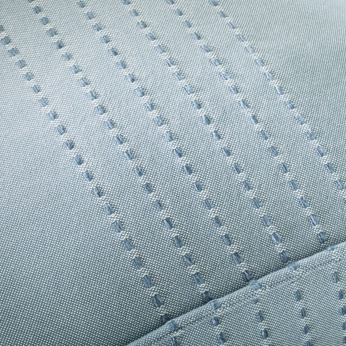 44"x22"x10 Rib Stripe Woven Chambray Outdoor Patio Cushioned Bench  Blue - Hearth & Hand™ with ... | Target