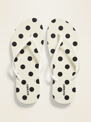 Patterned Flip-Flops for Women | Old Navy (US)