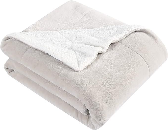 Eddie Bauer Ultra-Plush Collection Throw Blanket-Reversible Sherpa Fleece Cover, Soft & Cozy, Per... | Amazon (US)