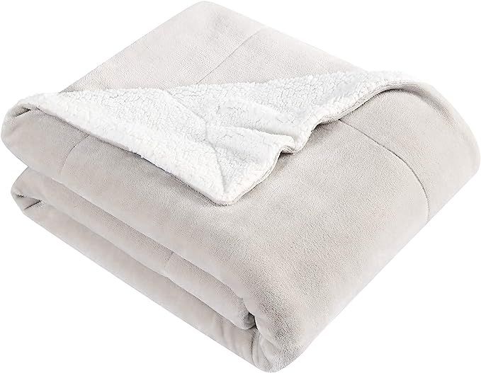 Eddie Bauer Ultra-Plush Collection Throw Blanket-Reversible Sherpa Fleece Cover, Soft & Cozy, Per... | Amazon (US)