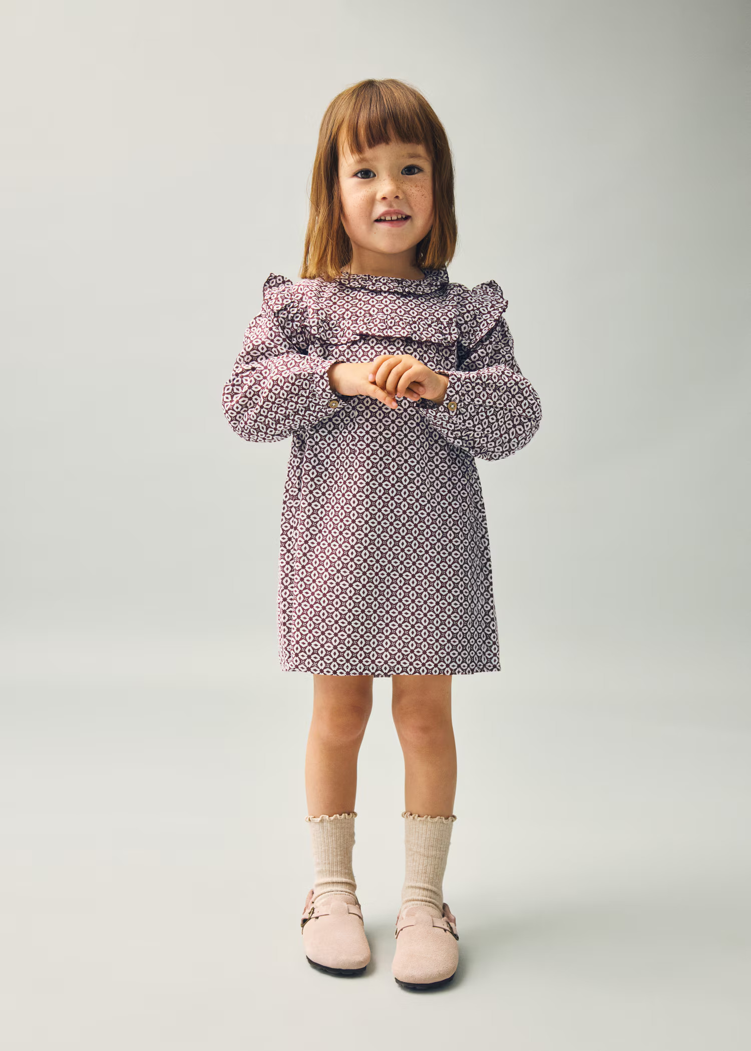 Ruffled printed dress | Mango (US/MX/AU)