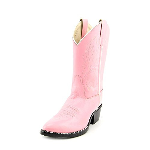 OLD WEST Girls' J Toe Western Boot, Color: Pink, Size: 3 (8119-3) | Amazon (US)