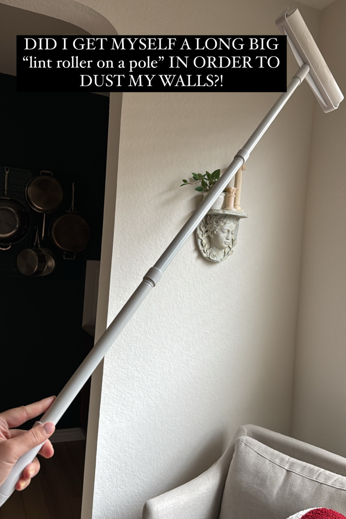 WALL DUSTER LINT ROLLER ON POLE #CLEANING

#LTKHome