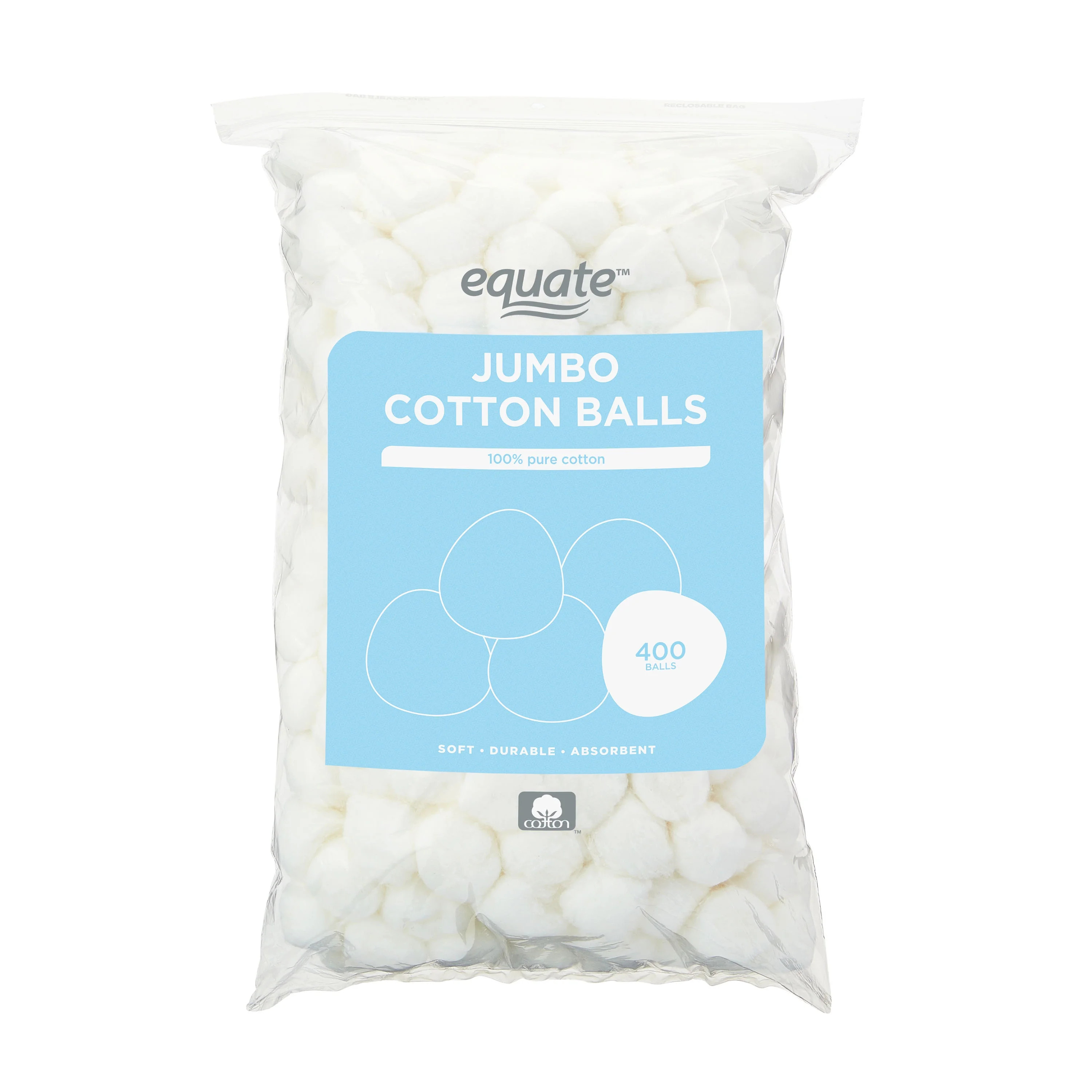 Equate Jumbo Cotton Balls, 400 Count | Walmart (US)