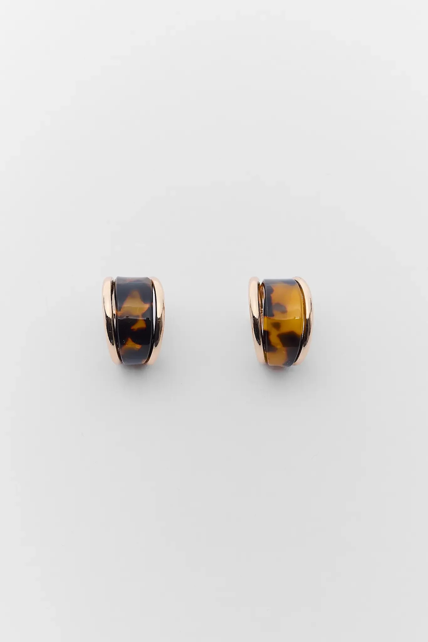 Loralei Gold Tortoise Hoop Earrings | Avara
