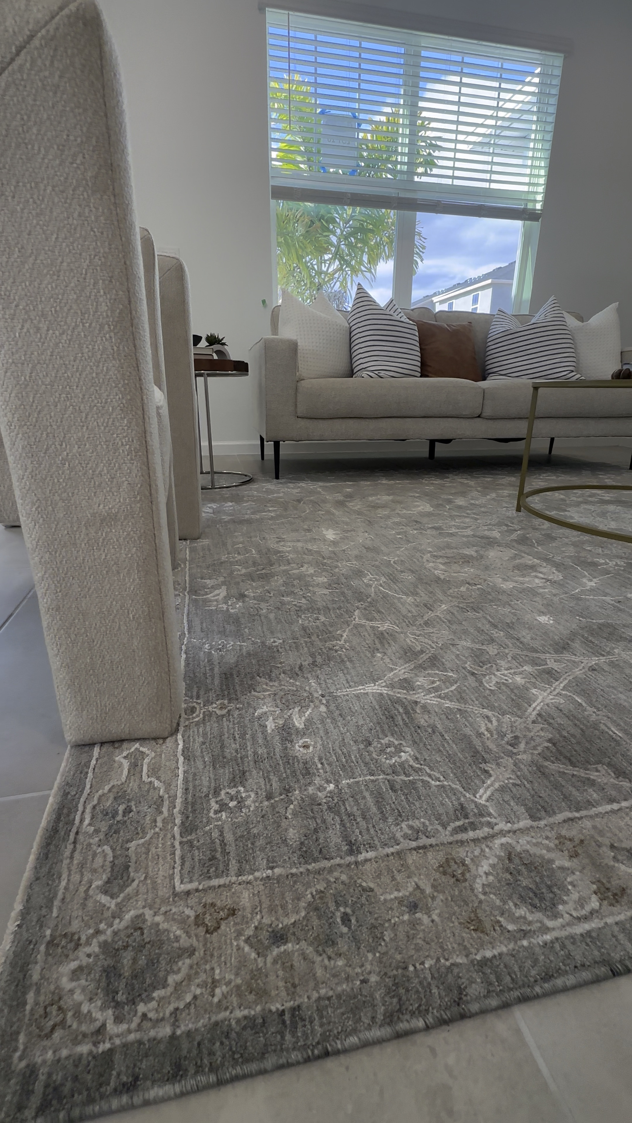 Neutral Gray and White printed rug

#LTKHome
