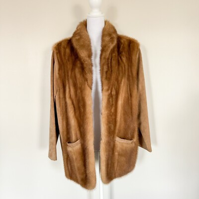 Vintage Artic Adorn Furs Mink and Suede Coat Brown Tan Womens Jacket Arctic | eBay | eBay US