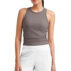 G4Free Workout Tank Tops for Women Slim Fitted Racerback Ribbed Athletic Gym Yoga Tanks Summer Ca... | Amazon (US)