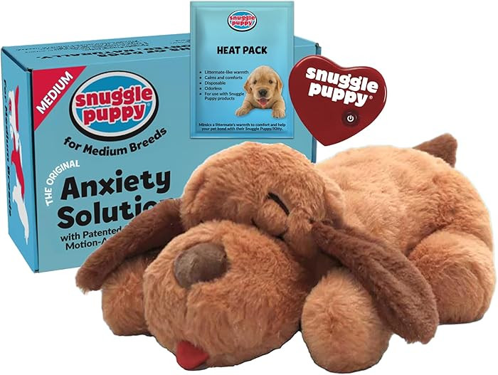 Snuggle Puppy Original Heartbeat Puppy Toy with Real-Feel Pulse & Heat Pack, Calming Sleep Aid fo... | Amazon (US)