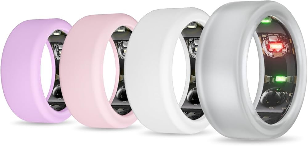 NewJourney Elastic Ring Cover - Compatible with Oura Ring Protector, Anti-Scratch Silicone Protec... | Amazon (US)