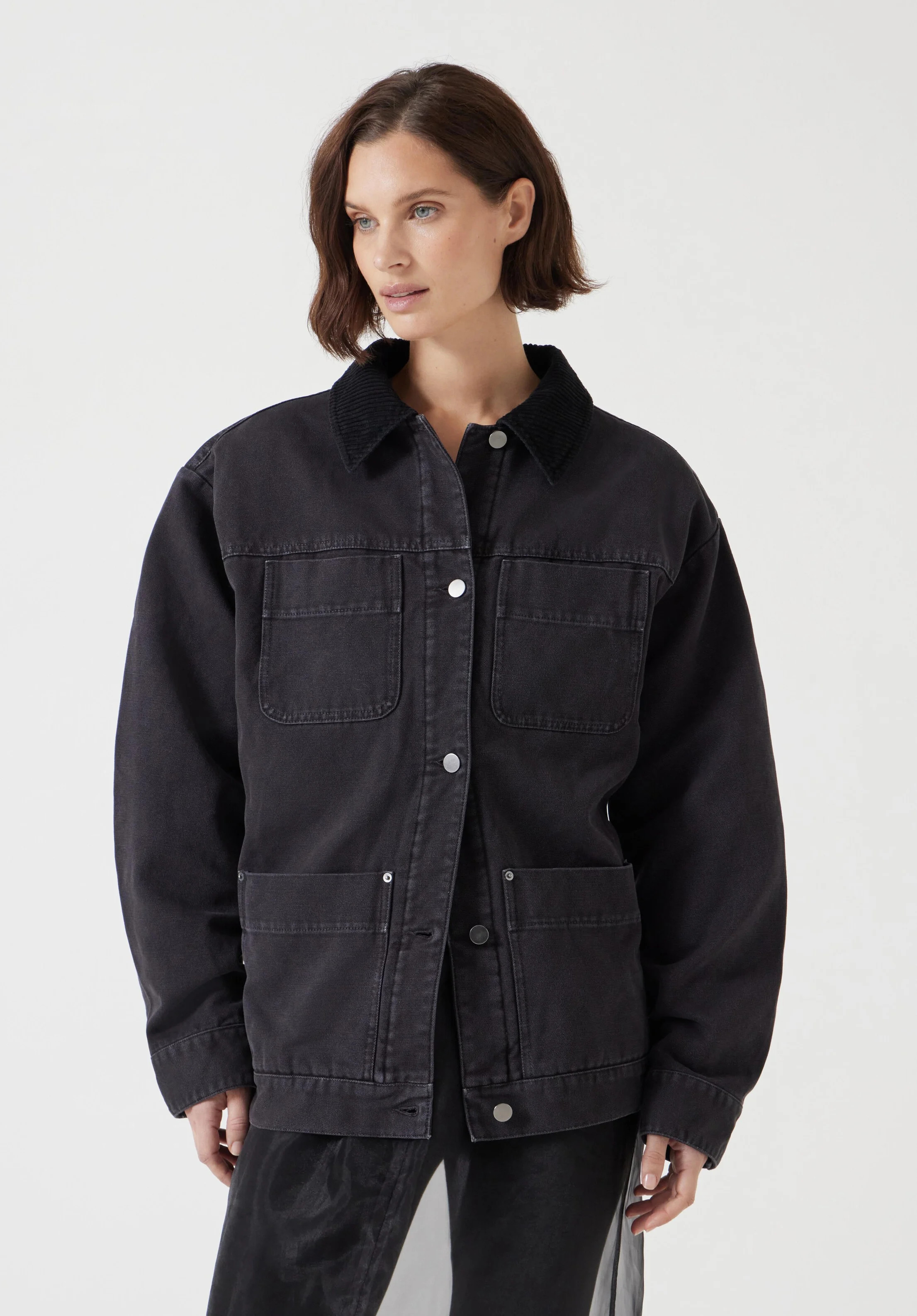 Cord Collar Barn Jacket | Hush UK