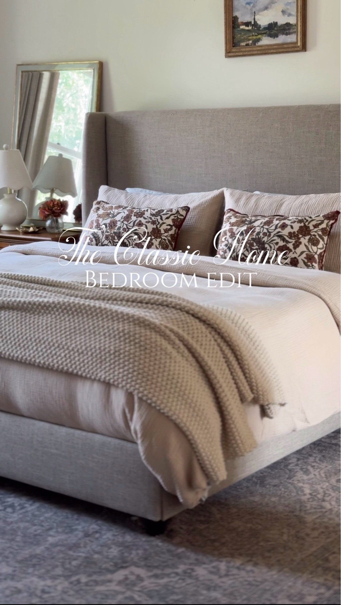 #ad The formula for a cozy, timeless bedroom is simple. A classic upholstered bed is the perfect blank slate for any bedding changes through the seasons. A gorgeous electric fireplace that adds warmth and ambiance. Some beautiful florals and a statement lamp. I found all of this at @wayfair and couldn’t be happier with how my bedroom feels
@Shop.LTK #liketkit

#wayfair #wayfairpartner 
#bedroom #bedroominspo

#LTKdayinmylife #LTKSaleAlert #LTKvlog