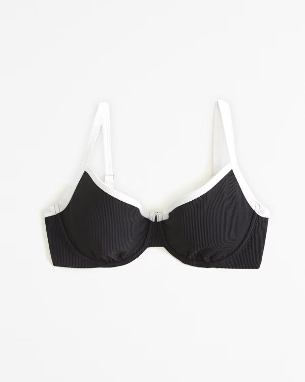 Curve Love 90s Clean Underwire Bikini Top | Abercrombie & Fitch (US)