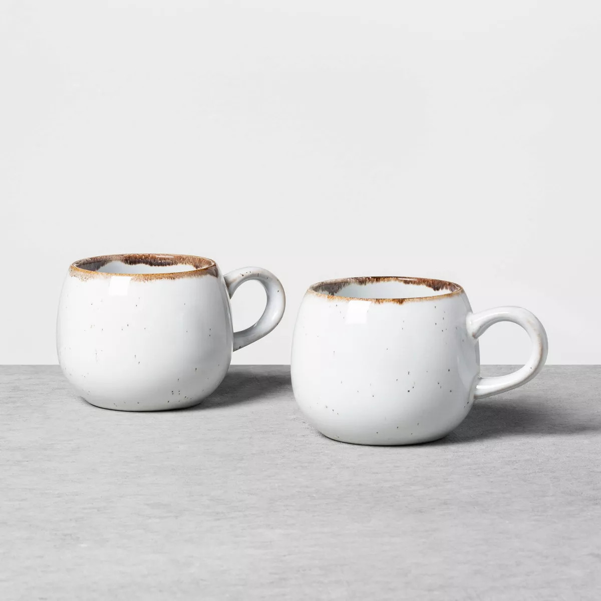 10oz Stoneware Reactive Glaze Round Mug Cream - Hearth & Hand™ with Magnolia | Target
