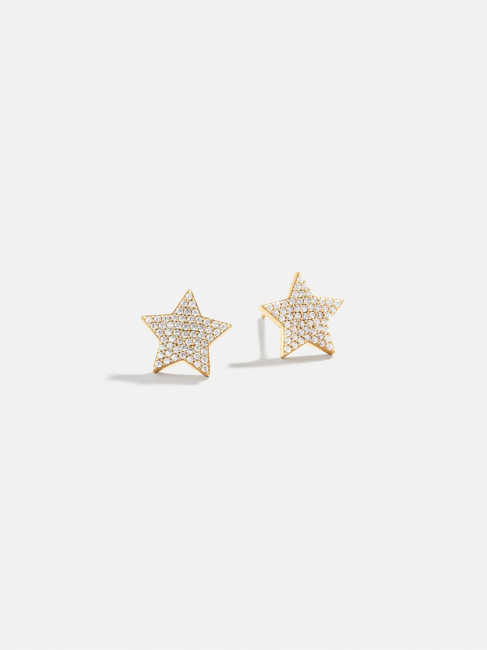 18K Gold Celestial Delicate Stud - Pavé Star | BaubleBar