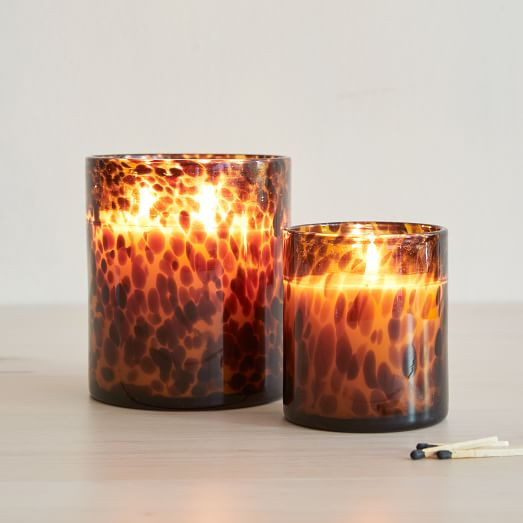 Tortoise Glass Candles - Tonka &amp; Sandalwood | West Elm (US)