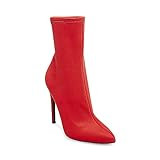 Steve Madden Women's Lovely Red Bootie Dress 5.5 US | Amazon (US)