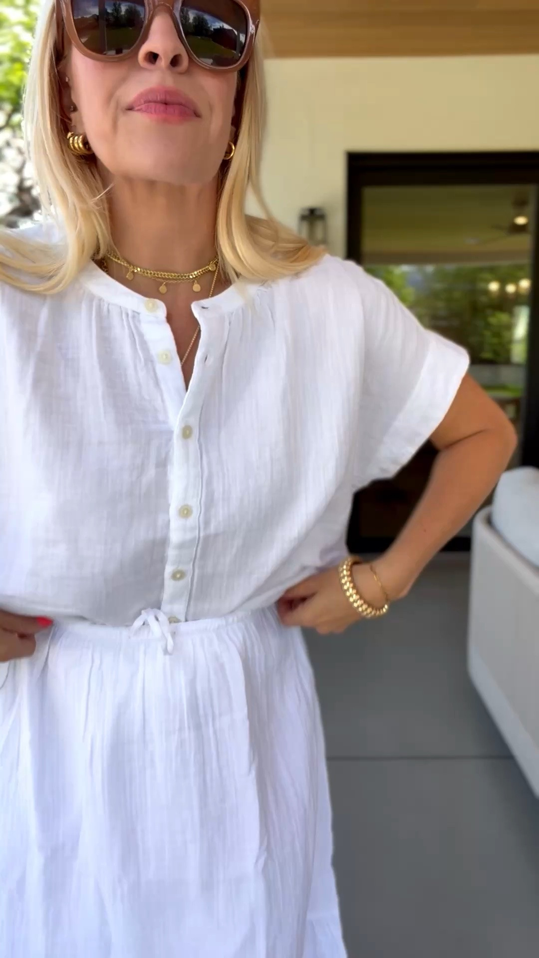 Wearing a small in both!