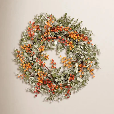 24" Handcrafted Eucalyptus Thanksgiving Wreath | Wayfair North America