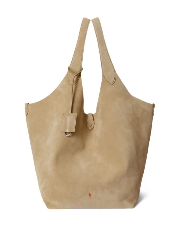 suede pouch tote bag | Farfetch Global