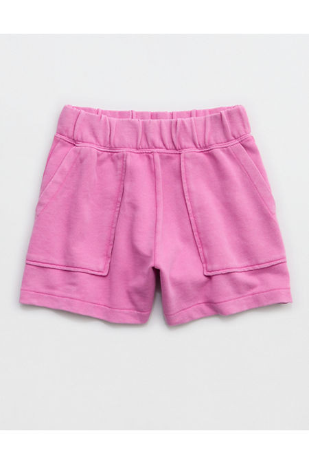 Aerie Go-To Fleece Short Women's Hot Fuchsia XXS | Aerie