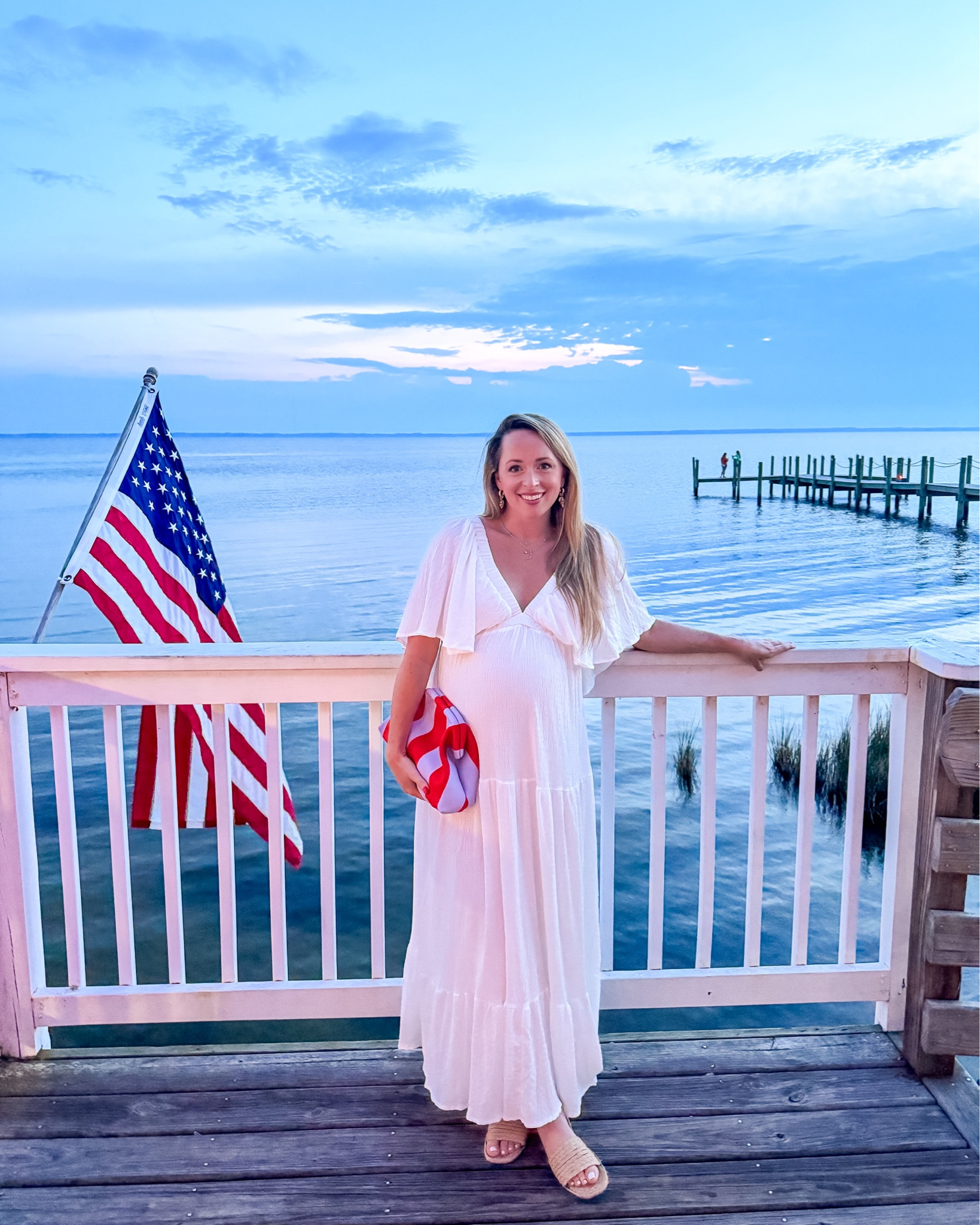 Summer nights at 37.5 weeks pregnant means lightweight dresses 🤍 

#LTKBump #LTKSeasonal #LTKFindsUnder50