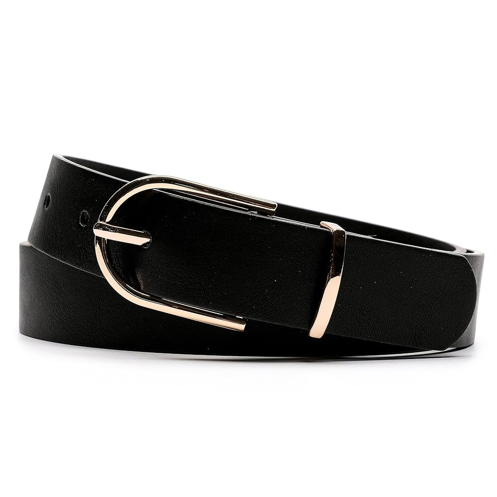 Earnda Women's Faux Leather Chic Belt for Ladies Jeans | Amazon (US)