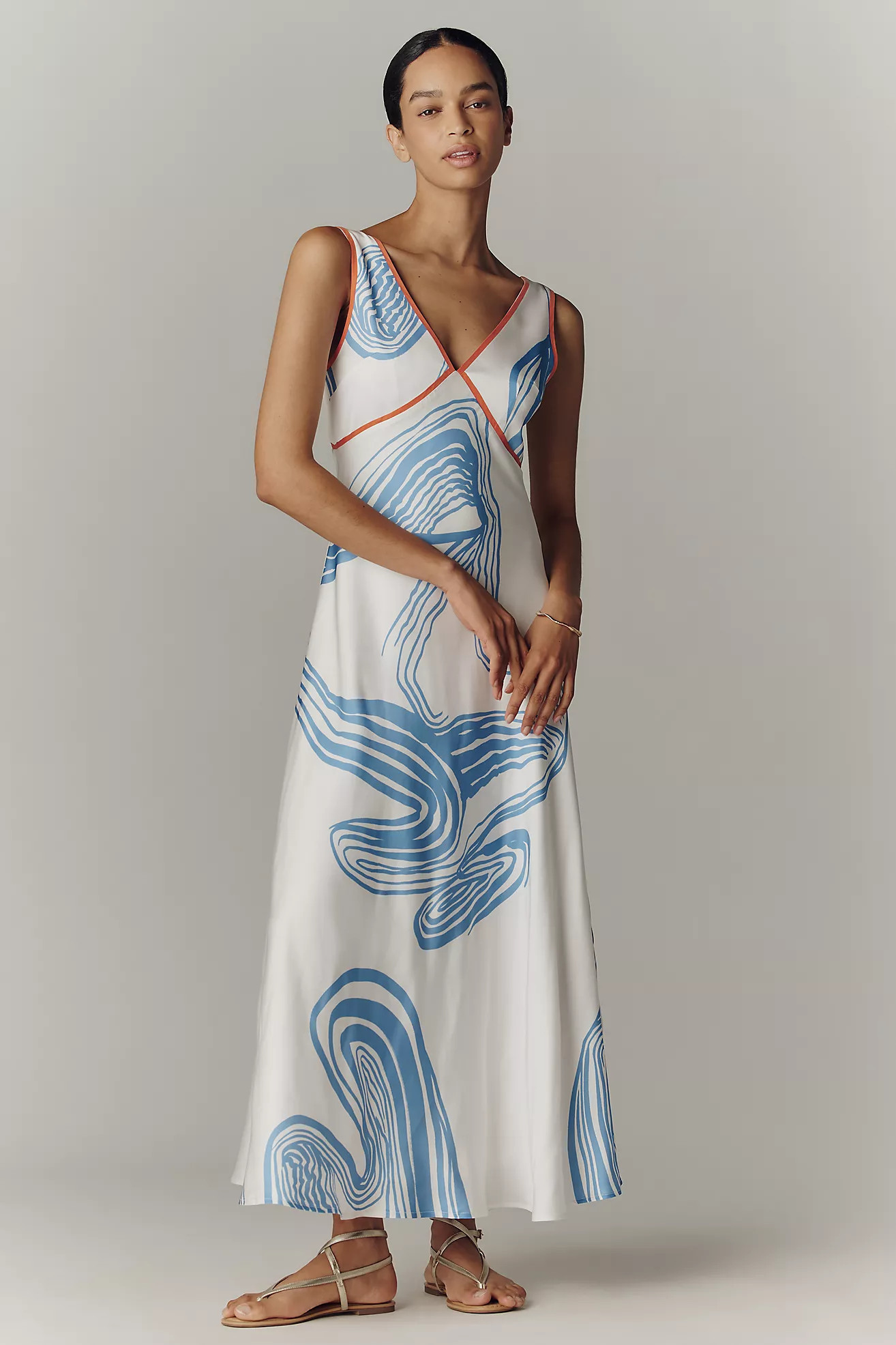 Sancia Madeleine V-Neck Maxi Dress | Anthropologie (US)