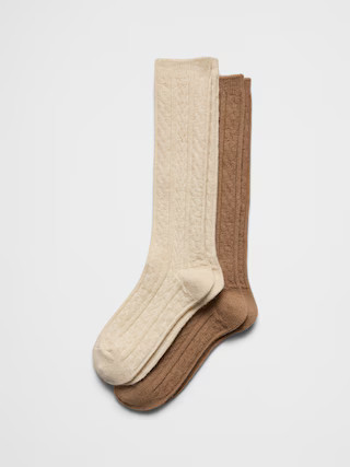Cable Cozy Socks (2 Pack) | Banana Republic Factory