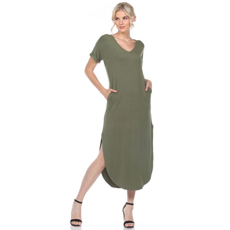 Short Sleeve V-neck Maxi Dress | Target