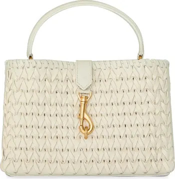 Megan Woven Leather Top Handle Bag | Nordstrom