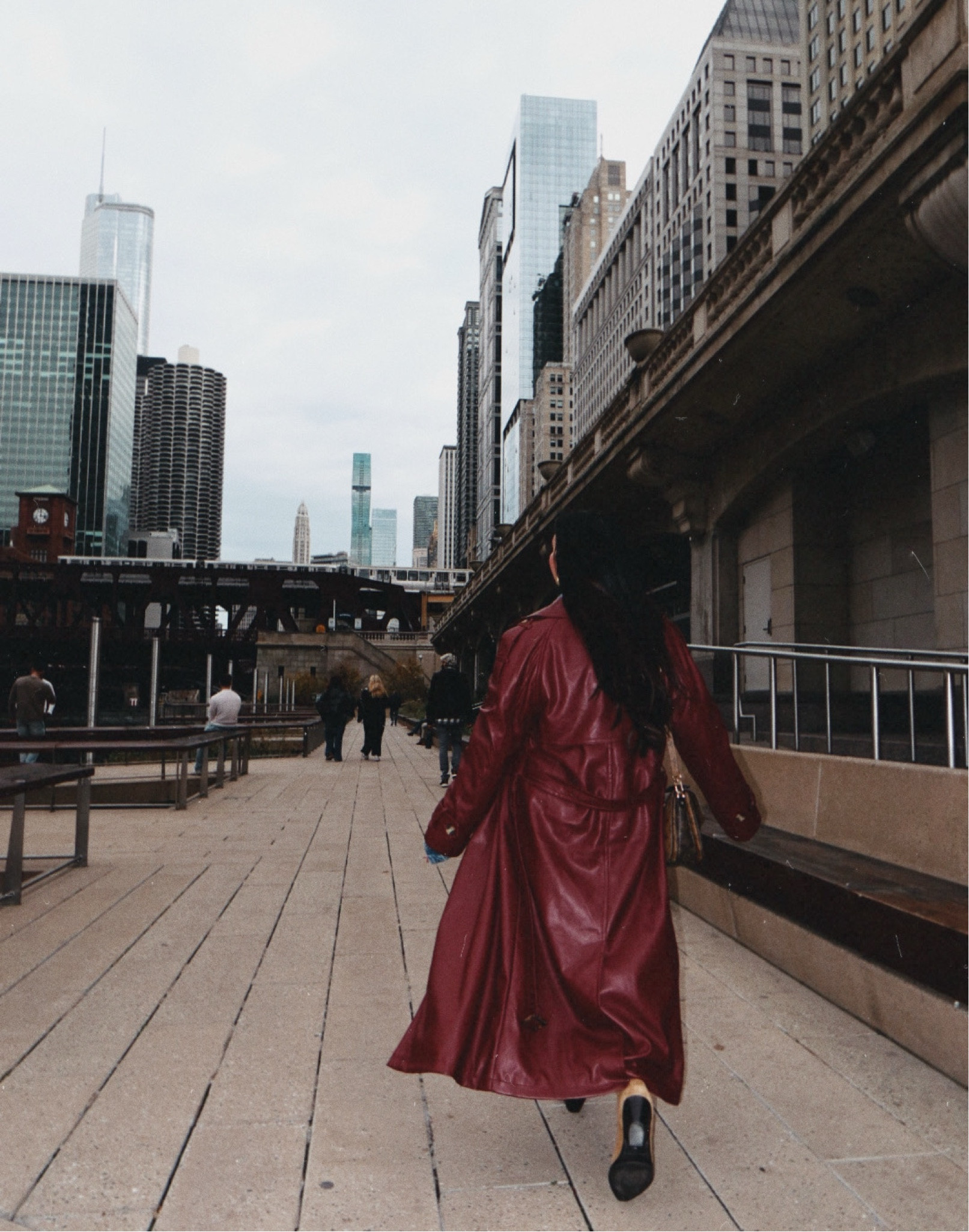 Burgundy maroon leather trench coat 

#LTKHoliday #LTKGiftGuide #LTKFindsUnder100