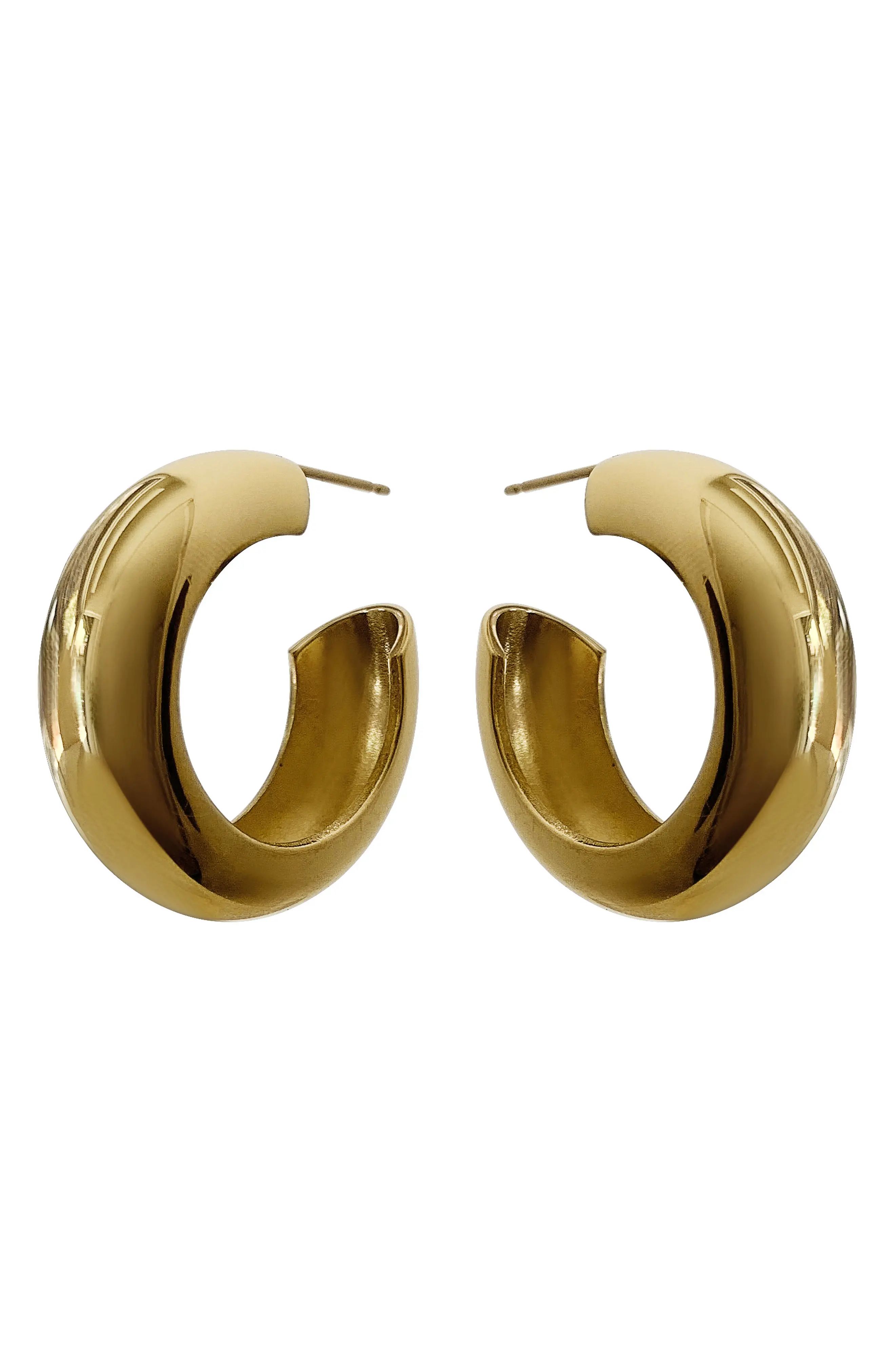 Laura Lombardi Cusp Hoop Earrings in Brass at Nordstrom | Nordstrom