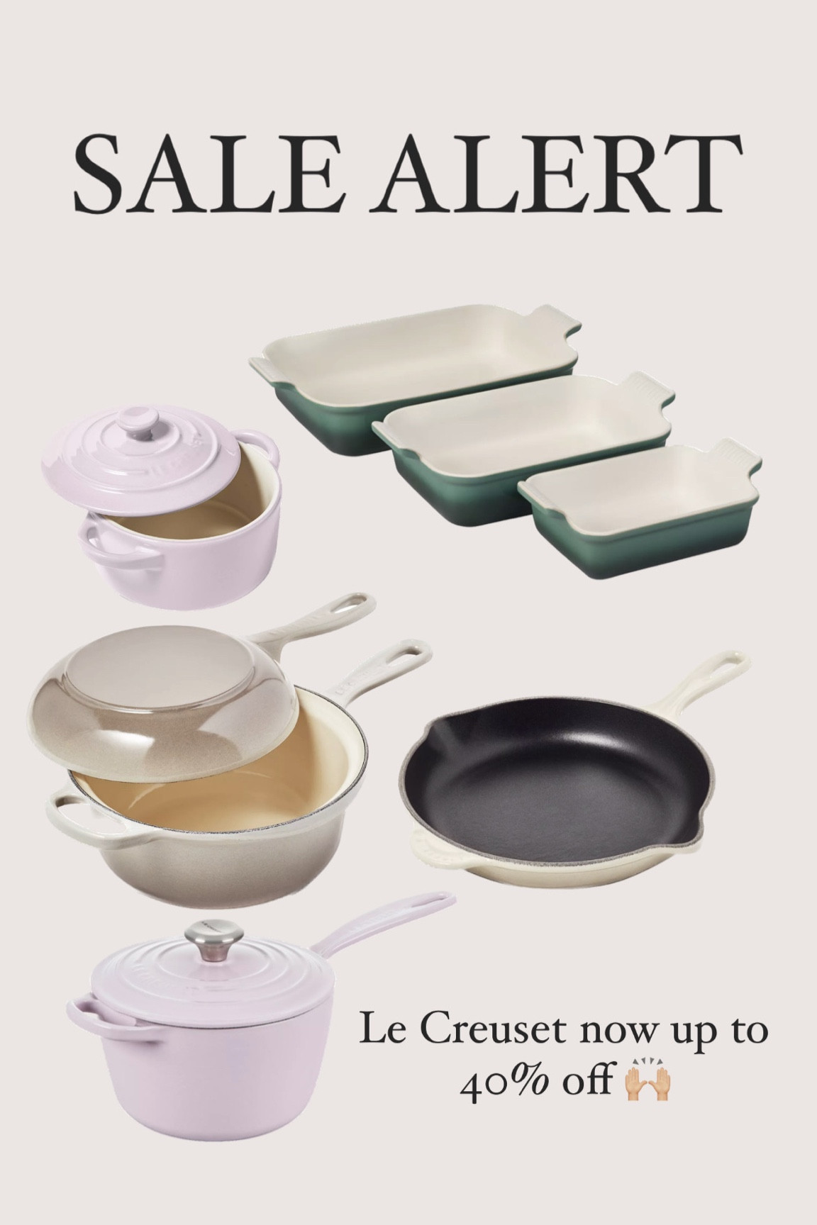 Le Creuset now up to 40% off !!!!!!! 

Unbelievable sale on kitchen pans kitchen necessities kitchen favorites on sale favorite pans gift guide for the home gifts for the home new apartment favorites gift guide for 
I
 

#LTKHoliday #LTKGiftGuide #LTKhome