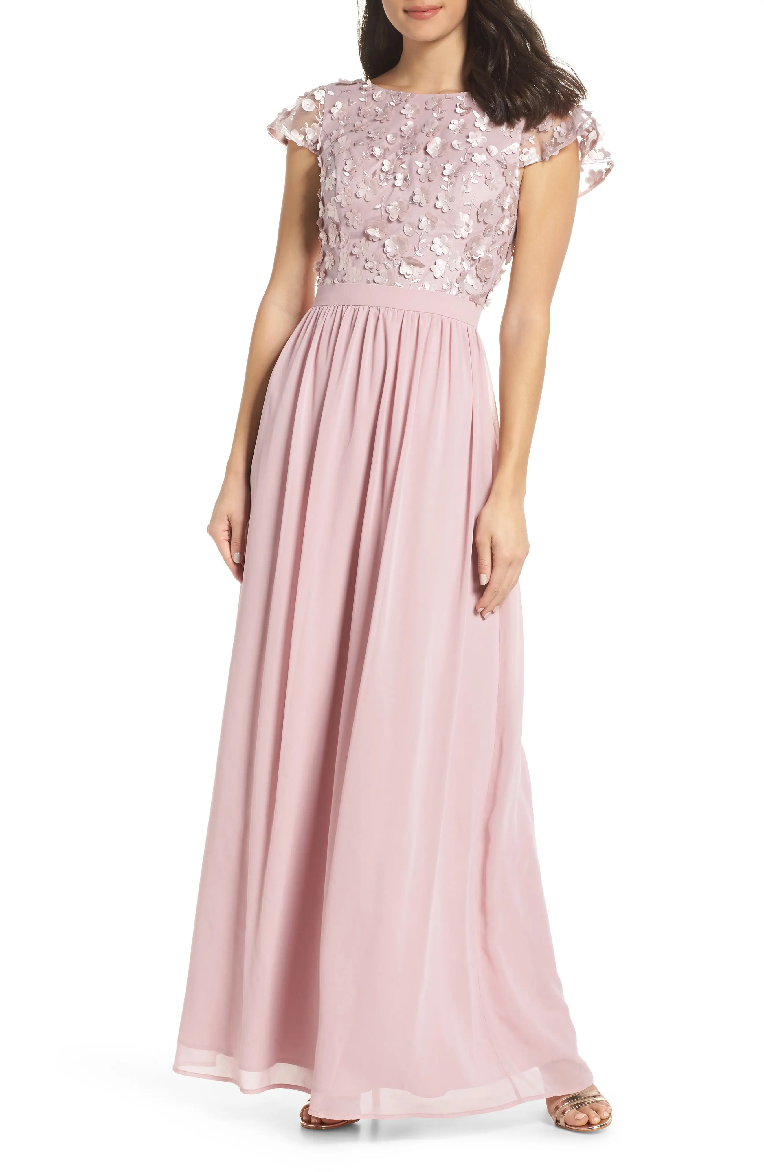 Chi Chi London 3D Flower Gown | Nordstrom