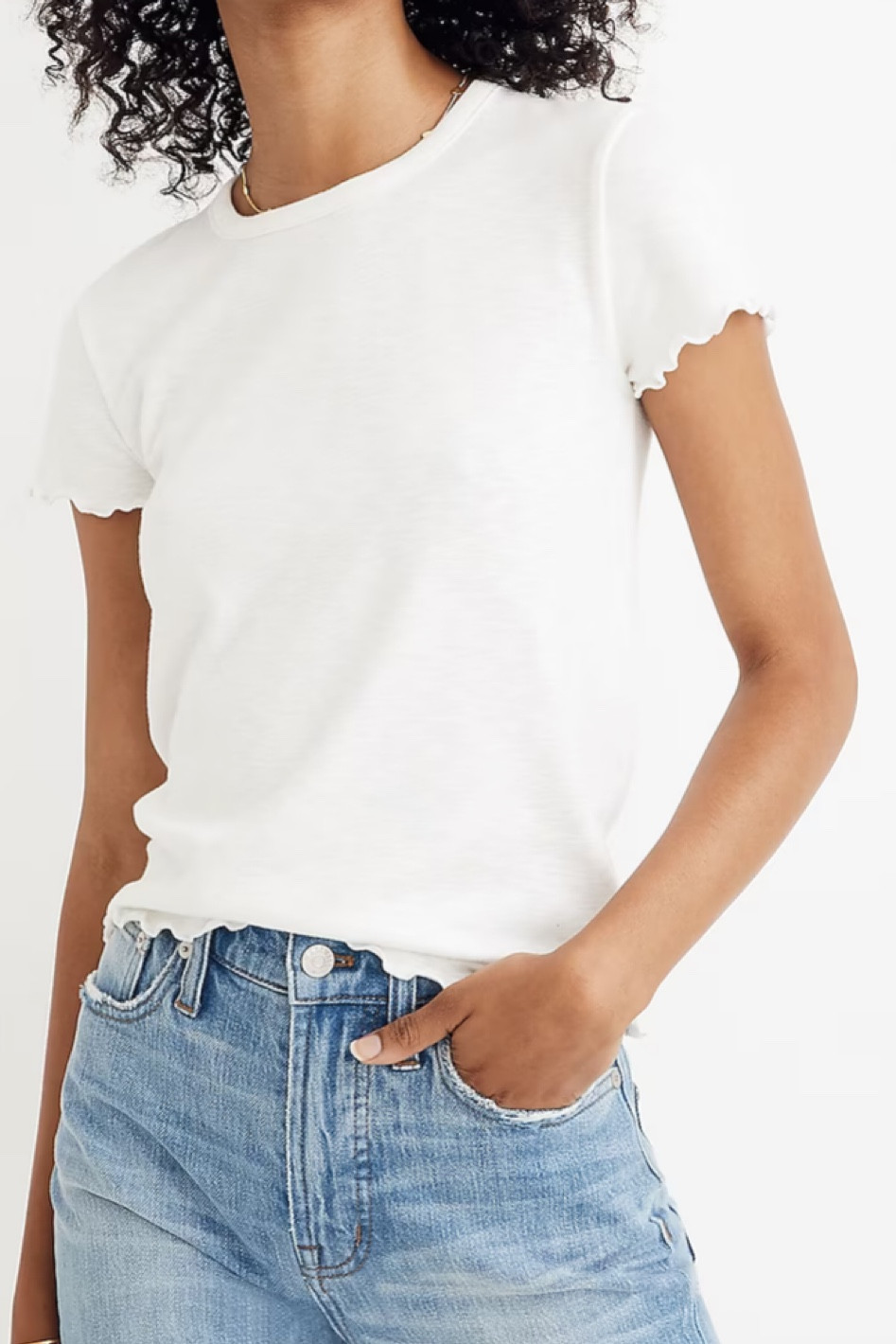 ruffle sleeve baby tee so cute for spring ⛅️

#LTKfit #LTKstyletip #LTKunder100