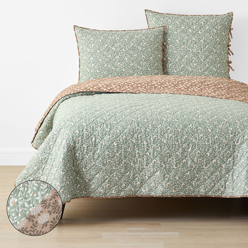 Reversible Quilt - Petal and Vine, Twin/Twin XL | The Company Store