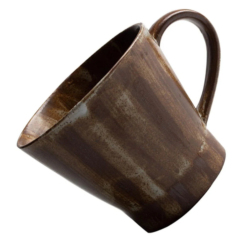 Japanese Style Ceramic Coffee Mug Rustic Tea Cup Water Mug for Coffee Tea Farmhouse Decor Dark Br... | Walmart (US)