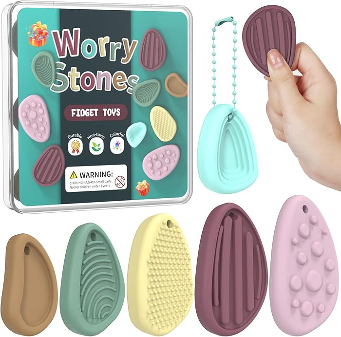 Fidget Toys Adults Sensory Stone - Sensory Toys for Kids with Autism Squishy Toys Stocking Stuffe... | Amazon (US)