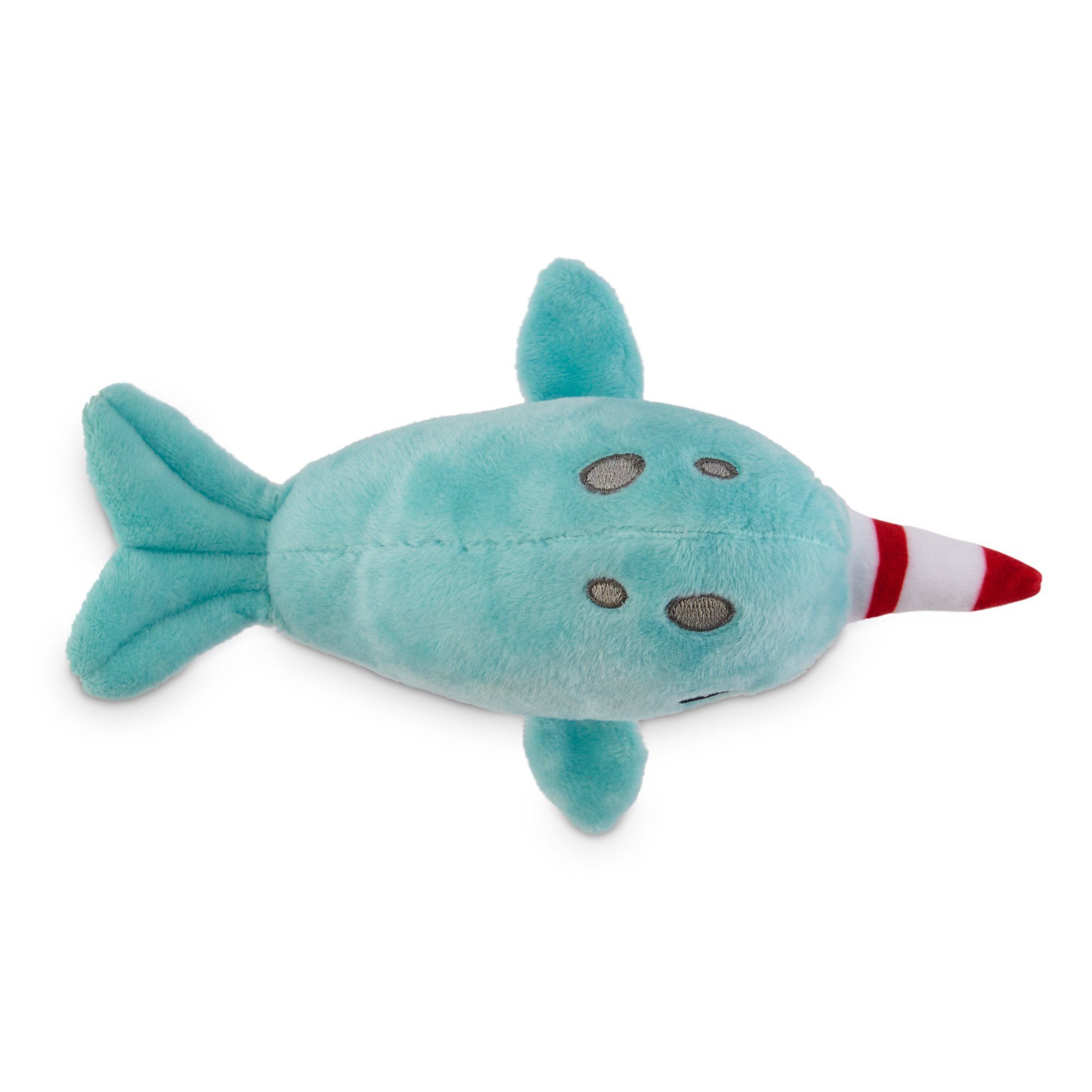 Holiday Tails Puppy's 1st Christmas Fintastic Festivities Narwhal Plush Puppy Toy, Small | Petco | Petco