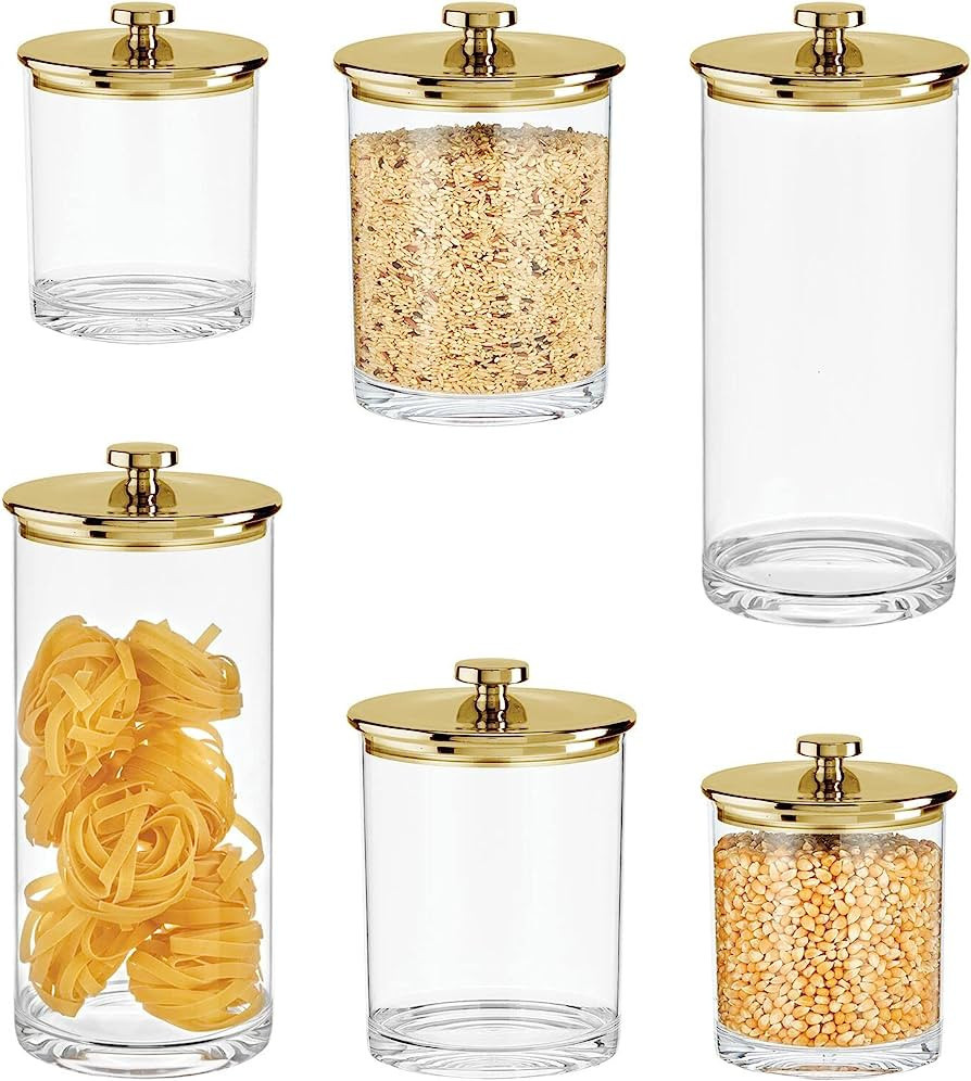 mDesign Airtight Apothecary Storage Amazon home decor finds amazon favorites | Amazon (US)