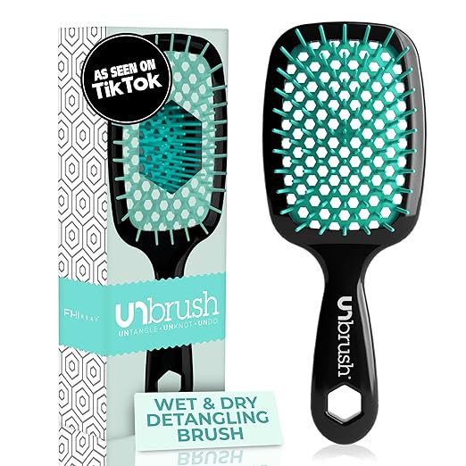 FHI Heat UNbrush Detangling Brush for Pain-Free Brushing on All Wet or Dry Hair Types — Durable... | Amazon (US)