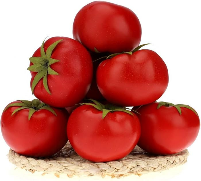 Gresorth 6pcs artificial realista simulación tomate fruta falsa verdura hogar fiesta cocina deco... | Amazon (US)