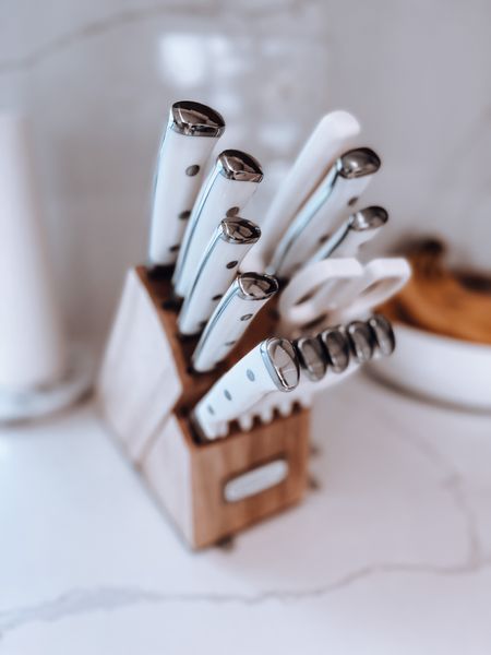 Knives set, kitchen essentials, white knives set, kitchen neutral knife sets

#LTKunder50 #LTKhome