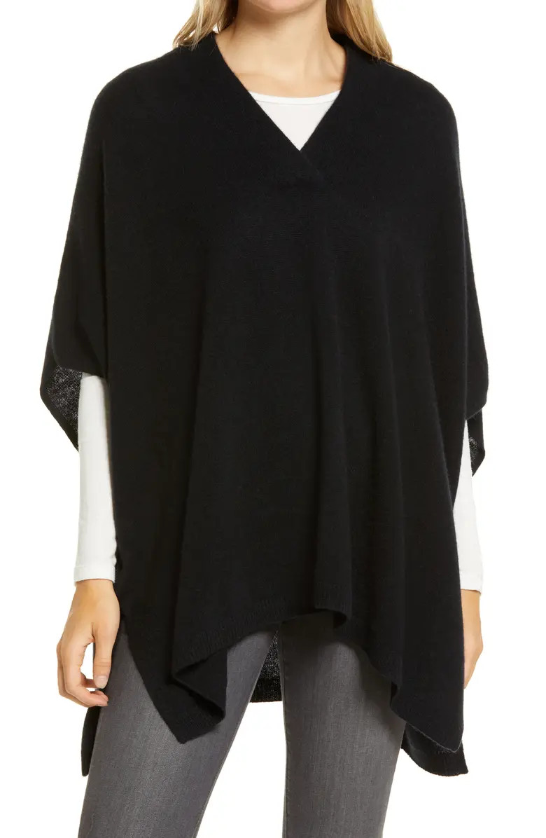 V-Neck Cashmere Poncho | Nordstrom